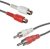 Twin Phono Extension 1.5m