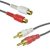 Twin Phono Extension 3.0m - Gold
