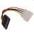 SATA female to 5.25 inch Molex male Power Interface Cable
