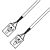 CD Audio Lead Black to Black 0.65m