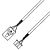 CD Audio Lead Black to White 0.5m
