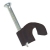 5.0mm round cable clip BLACK - Retail box of 100
